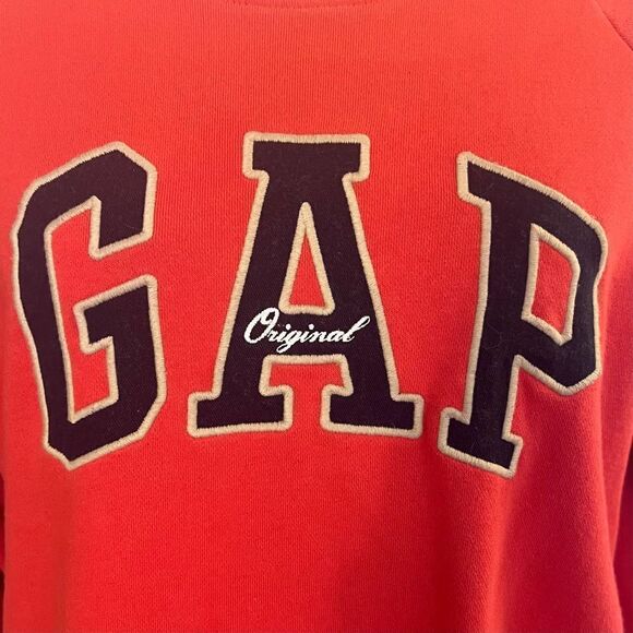 Gap Red Logo Sweatshirt, Small, Like New - Picture 2 of 5